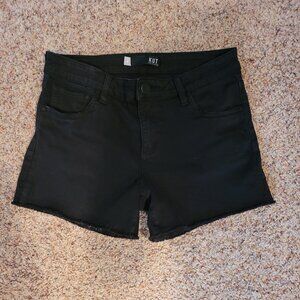 Kut from the Kloth Gidget Fray Shorts - Black Denim - Size 6